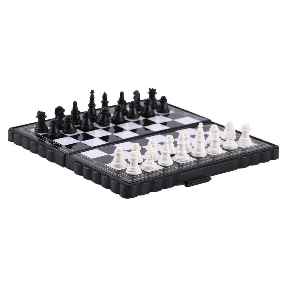 Linman Magnetic Chessboard Game Wallet Appearance Portable Folding Travel Family Party Chess Set International Chess Game