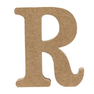 Magik 3.93'' A-Z Wooden Letters Alphabet Self Standing Kid's Room Nursery Wedding Party/Home/Decor Lot (R, 3.93'')