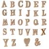 Magik 3.93'' A-Z Wooden Letters Alphabet Self Standing Kid's Room Nursery Wedding Party/Home/Decor Lot (R, 3.93'') view 3