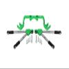 Aluminum Front Tie Rods With Stabilizer For C Hub For 1/10 Traxxas HOSS 4X4 VXL 90076-4 - 11Pc Set Green view 1