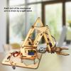 143 4 DOF Robot Arm Robotic Arm Kit Robot Arm Wood Robotic Mechanical Arm SG90 Servo for SNAM1500, for Students, DIY Enthusiasts view 3
