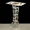 Aliminum Folding Table / Appearing Table Magic Tricks , Party Tricks, Amazing Tricks , Magic Kit,Stage Magic (Silver-Card Surface) view 1