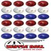 WIFFLE Ball Bulk Pack of 24 Balls Includes Set of 8 Each Official Red, White and Blue Balls - USA Outdoor Game, Limited Edition, with Bonus Wristband view 2