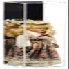 Better Display Cases Clear Acrylic Figure Display Case for Figurine Miniature Doll Bobblehead , Doll Stands with Mirror,Display Box for Figures,DIM:6" L x 6" W x 24" H. (D05, A086) view 1
