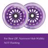 Wiggle Car Polyurethane Replacement Wheels Set Upgrade for Ride-on Toys (Purple) view 3