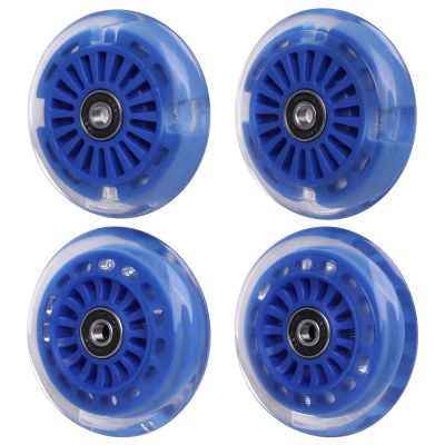 Wiggle Car Polyurethane Replacement Wheels Set Upgrade for Ride-on Toys (Dark Blue)