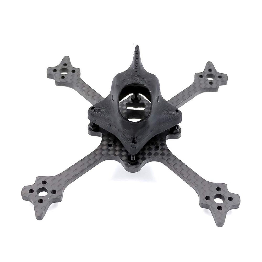 FEICHAO Eyas100 65MM Toothpick Frame Kit with 3D Printed 19MM/14MM Camera Canopy for 65mm Prop for DIY RC Drone FPV Racing Quadcopter Freestyle True X (19mm Canopy)