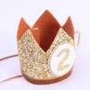 WAHAWU Baby Crown for 2st Birthday - Second Birthday Party Decoration, Glitter Crown Hat view 4