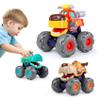 Toy Cars for 1 2 3 Year Old 3 Pack Monster Truck Toys Crocodile Bull Leopard Pull Back Car Big Wheel Animal Toy Trucks for Toddler 1-3 Baby Toys 12 18 Months Boy Girl Toddler Toy for 1 Year Old Gift view 1