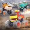 Toy Cars for 1 2 3 Year Old 3 Pack Monster Truck Toys Crocodile Bull Leopard Pull Back Car Big Wheel Animal Toy Trucks for Toddler 1-3 Baby Toys 12 18 Months Boy Girl Toddler Toy for 1 Year Old Gift view 2