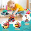 Toy Cars for 1 2 3 Year Old 3 Pack Monster Truck Toys Crocodile Bull Leopard Pull Back Car Big Wheel Animal Toy Trucks for Toddler 1-3 Baby Toys 12 18 Months Boy Girl Toddler Toy for 1 Year Old Gift view 4