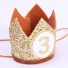 WAHAWU Baby Crown for 3st Birthday - Third Birthday Party Decoration, Glitter Crown Hat view 4