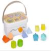 Amazon Basics Wooden Shape Sorter and Rainbow Stacker Classic Baby Toy Set-Sorting Play For Infants Age 12M+, Medium, Multicolor view 2