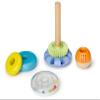 Amazon Basics Wooden Shape Sorter and Rainbow Stacker Classic Baby Toy Set-Sorting Play For Infants Age 12M+, Medium, Multicolor view 3