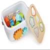 Amazon Basics Wooden Shape Sorter and Rainbow Stacker Classic Baby Toy Set-Sorting Play For Infants Age 12M+, Medium, Multicolor view 4