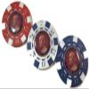 GREAT LOGOS 3-44th President Barack Obama Poker Chips RED White Blue Card Guard New view 1