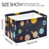 Storage Basket Cube Solar System Planet Large Collapsible Toys Storage Box Bin Laundry Organizer for Closet Shelf Nursery Kids Bedroom,15x11x9.5 in,1 Pack view 3