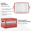 Storage Basket Cube American Football Laces Large Collapsible Toys Storage Box Bin Laundry Organizer for Closet Shelf Nursery Kids Bedroom,15x11x9.5 in,1 Pack view 2