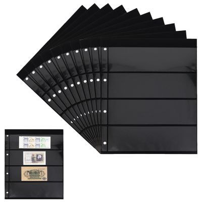 10 Prophila Double-Sided stocksheets, 4-Way Division, 4 Pockets