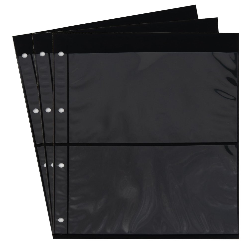 10 Prophila Double-Sided stocksheets, 2-Way Division, 2 Pockets