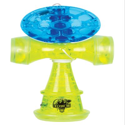 Duncan Toys Torch Light-Up Kendama Toy, Green and Blue