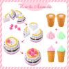 LOVESTOWN Pretend Desserts Toy Set, 15 PCS Play Food Desserts for Kids Kitchen, Toy Ice Cream Cupcake Baking Plastic Play Food for Girls Boys Birthday Gift view 4