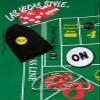 Cyber-Deals Craps Starter Kit Sets, Featuring Authentic Las Vegas Casino Table-Played Dice with Clear Acrylic Dice Boat (Caesar's Palace (Red Polished)) view 1