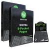 WINTRA 1800 Pockets Trading Card Pages, 9-Pocket Side-Loading Card Sleeves Protectors, Sports Card Collector Album Sheets for Ring Binder(100 Background Pages) view 1