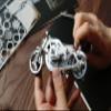 Time for Machine - Chrome Rider - Mechanical 3D Puzzle for Adults, Mechanical Model Kit for Self Assembly, Bike Model view 4