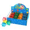 Aviv Judaica Fillable Dreidels 48 Count of 2 Part Driedels in Counter Display Box 4 Assorted Colors Dreidels with Metallic Printed Hebrew Letters view 1