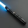CVCBSER Dueling Lightsaber, 15 Colors Changeable with 12 Mode Sound Effect Premium Metal Handle Sturdy Blade Light Saber (RGB-X-Black) view 1