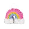 Mini Rainbow Pinata Favor Decoration (1 Pc) - Vibrant & Fun Party Essential for Candy Storage, Table Dcor & Festive Celebrations view 1