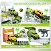 Dinosaur Tracks, 271 PCS Create A Dinosaur World Road Race for Kids Boys Toys Flexible Train Tracks Set with 2 Cool Race Cars and 2 Dinosaur Toys for Age 3 4 5 6 7 8 Year & Up Old Boy Girls Best Gift view 3