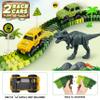 Dinosaur Tracks, 271 PCS Create A Dinosaur World Road Race for Kids Boys Toys Flexible Train Tracks Set with 2 Cool Race Cars and 2 Dinosaur Toys for Age 3 4 5 6 7 8 Year & Up Old Boy Girls Best Gift view 4