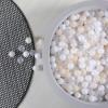 GOGOSO Ball Pit Balls Plastic Playballs for Baby Toddlers Kids Boys Girls Playhouse Decor Play Pool Fun Phthalate-Free BPA-Free Bath Toy White Beige Transparent,100 Balls view 1