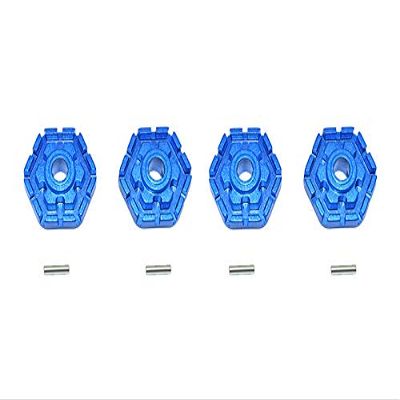GPM for TRAXXAS 1/10 MAXX Monster TRUCK-89076-4 Aluminum Wheel HUB HEX (+2MM) -8PC Set (Blue)