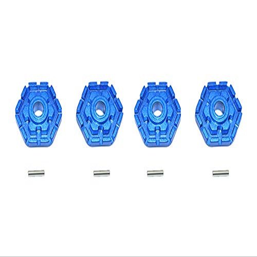 GPM for TRAXXAS 1/10 MAXX Monster TRUCK-89076-4 Aluminum Wheel HUB HEX (+2MM) -8PC Set (Blue)