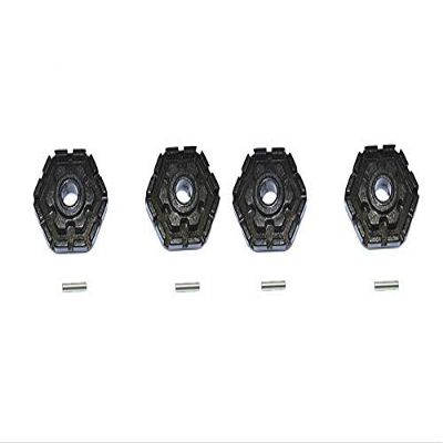 GPM for TRAXXAS 1/10 MAXX Monster TRUCK-89076-4 Aluminum Wheel HUB HEX (+2MM) -8PC Set (Black)