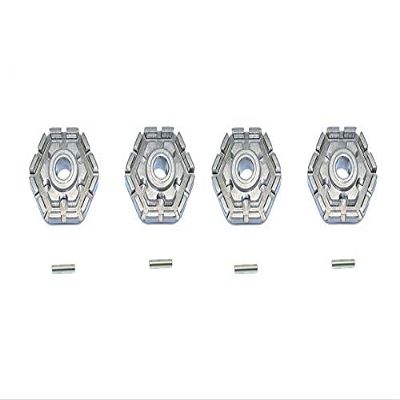 GPM for TRAXXAS 1/10 MAXX Monster TRUCK-89076-4 Aluminum Wheel HUB HEX (+2MM) -8PC Set (Gray)