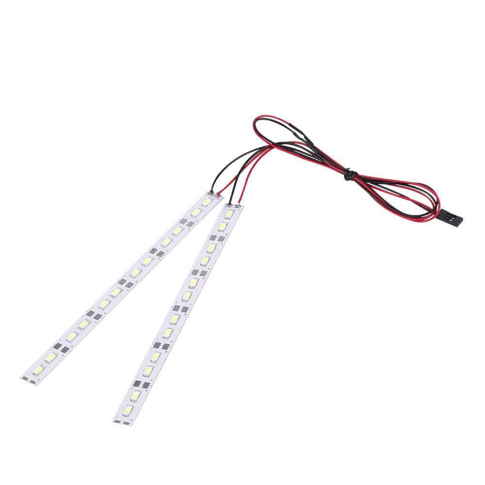 VGEBY RC Chassis Light, Plastic & Metal 6V Remote Control Crawler Car 24 LEDs Chassis Light RC LED Strip Accessory Fit for 1/10 1/8 RC Car Crawler 1/10 Drift Chassis Lights