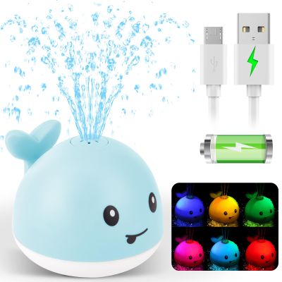 Baby Bath Toys for Kids Ages 1-3, Valentine Gifts for Baby 1 2 3 Year Boy Girl, Whale Bath Toy Sprinkler Light up Bath Toys for Babies 6-12 Months, Toddlers Bathtub Toys Newborn Baby Birthday Gifts