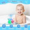 Baby Bath Toys for Kids Ages 1-3, Valentine Gifts for Baby 1 2 3 Year Boy Girl, Whale Bath Toy Sprinkler Light up Bath Toys for Babies 6-12 Months, Toddlers Bathtub Toys Newborn Baby Birthday Gifts view 3
