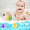 Gigilli Baby Bath Toys with 4 Modes, Bath Toys for Kids Ages 1-3, 1 Year Old Boy Girl Valentines Gifts for Babies 6-12-18 Months, Light Up Whale Bath Toy Toddler Birthday Bathtub Toy view 2