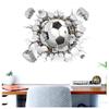 3D Soccer Stickers, Art Ball Soccer Wall Decal for Kids Room, FFootball Vinyl DIY Soccer Wallpaper for Boys Bedroom Playroom Living Room Window Door Decoration, 19.7 x 24.3in view 4