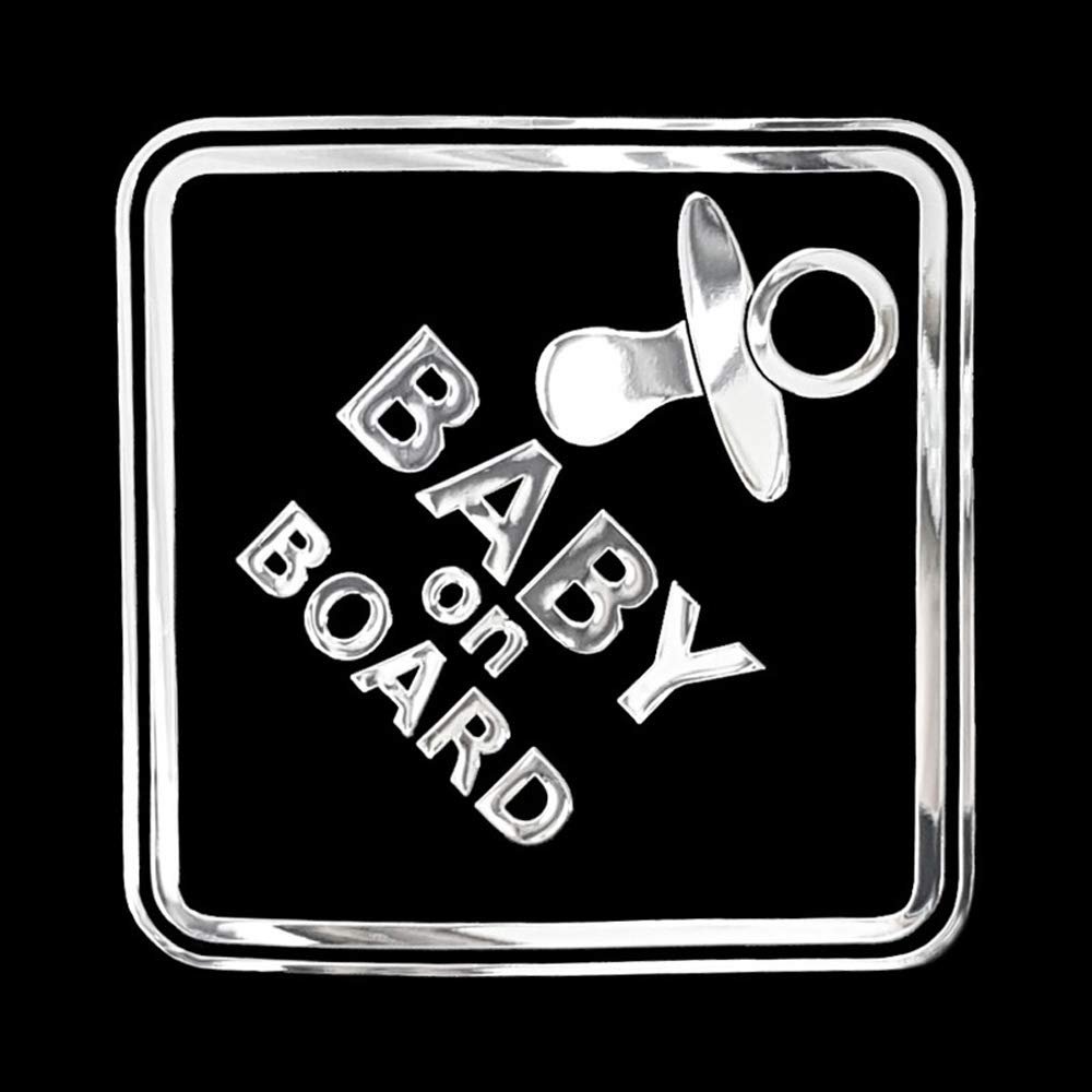 Avisa 1/06215 Nickel Sticker 'Baby ON Board' -70x70mm