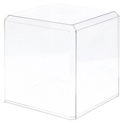 Pioneer Plastics 1010CPBASE Clear Plastic Display Case with Base for Basketballs, Soccer Balls, and Baseball Gloves, 9.75" W x 9.75" D x 9.625" H