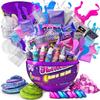 GirlZone Egg Surprise Galaxy Slime Kit for Girls, 39 Pieces to Make Glow in The Dark Slime, DIY Slime with Glitter, Fun Slime Kits for Girls 10-12 view 1