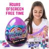 GirlZone Egg Surprise Galaxy Slime Kit for Girls, 39 Pieces to Make Glow in The Dark Slime, DIY Slime with Glitter, Fun Slime Kits for Girls 10-12 view 2
