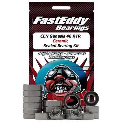 FastEddy Bearings Compatible with CEN Genesis 46 RTR Ceramic Sealed Bearing Kit