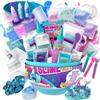 GirlZone Egg Surprise Mermaid Sparkle Slime Kit for Girls Ages 712, DIY Glow-in-The-Dark Slime Set with Glitter Add-Ins & 39 Pieces, Fun Creative Craft Activity, Easter for Kids view 1